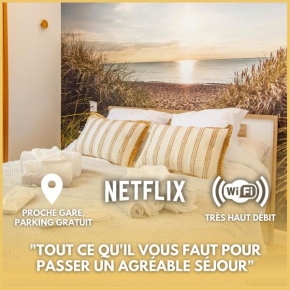 Soleil d'Été - Netflix & Wifi - Balcon - Parking Gratuit - check-in 24H24 - Emplacement Vélos - GoodMarning